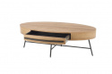Salontafel \'Sunne\' - Eik/Zwart