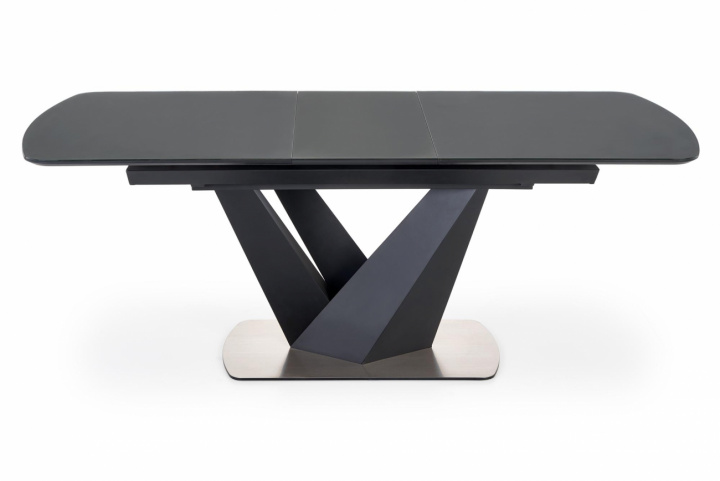Eettafel \'Patrizio\' 160-200cm - Grijs/zwart in de groep Meubels / Tafels / Eettafel bij Reforma (2010001188315)