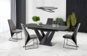 Eettafel \'Patrizio\' 160-200cm - Grijs/zwart