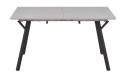 Eettafel \'Viksten\' 140-180x80cm - Zwart/Grijs