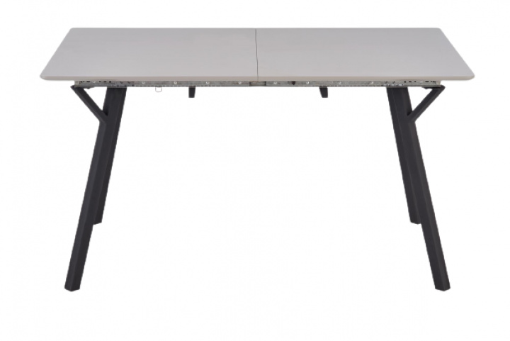 Eettafel \'Viksten\' 140-180x80cm - Zwart/Grijs in de groep Meubels / Tafels bij Reforma (2010001188438)