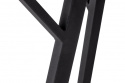 Eettafel \'Viksten\' 140-180x80cm - Zwart/Grijs