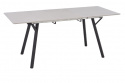 Eettafel \'Viksten\' 140-180x80cm - Zwart/Grijs