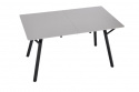 Eettafel \'Viksten\' 140-180x80cm - Zwart/Grijs