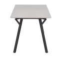 Eettafel \'Viksten\' 140-180x80cm - Zwart/Grijs