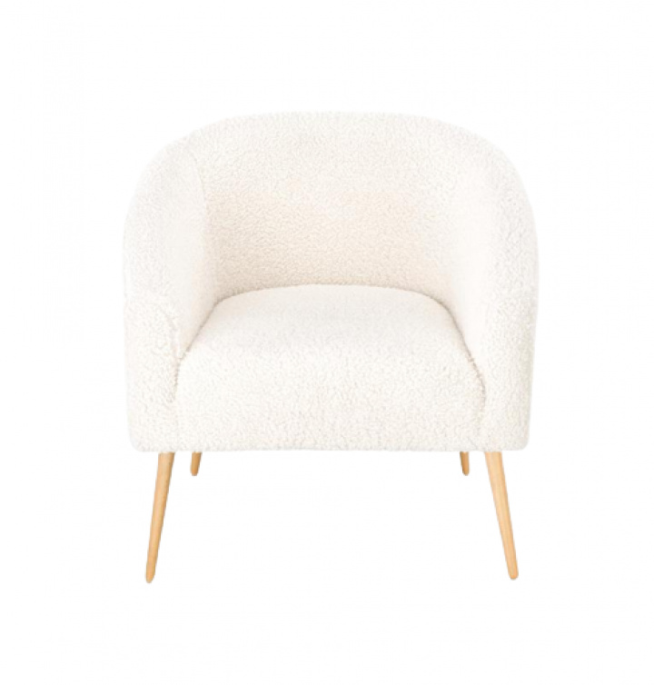 Fauteuil \'Lugnet\' - Crème/Natuur in de groep Meubels / Zitmeubels / Fauteuils bij Reforma (2010001189350)