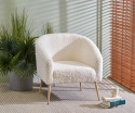 Fauteuil \'Lugnet\' - Crème/Natuur