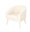 Fauteuil \'Lugnet\' - Crème/Natuur
