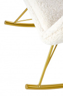 Schommelstoel \'Lummelunda\' - Crème/Goud
