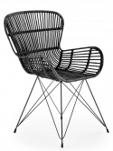 Tuinstoel \'Solis\' - Zwart rotan