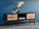 TV-meubel \'Sandviken\' - Zwart/Eiken