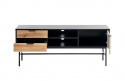 TV-meubel \'Sandviken\' - Zwart/Eiken