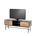 TV-meubel \'Sandviken\' - Zwart/Eiken