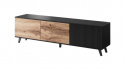 TV-meubel \'Othem\' - Zwart/Eiken