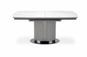 Eettafel \'Dancan\' 160-220cm - Grijs/marmer