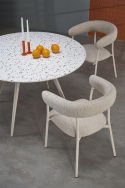 Eettafel \'Aramis\' rond 120cm - Wit
