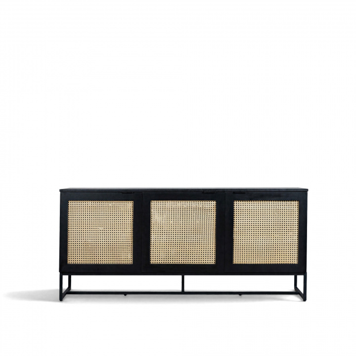 Sideboard \'Sailor\' - Zwart/Natuur in de groep Meubels / Planken & opslag / Sideboards bij Reforma (20117-3)