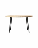 Eettafel \'Club\' Rond 130cm - Natuur
