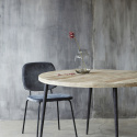 Eettafel \'Club\' Rond 130cm - Natuur