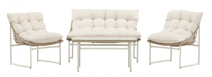 Lounge set \'Calador\' - Beige in de groep Meubels / Tuinmeubelen / Buiten groepen bij Reforma (2043-222)