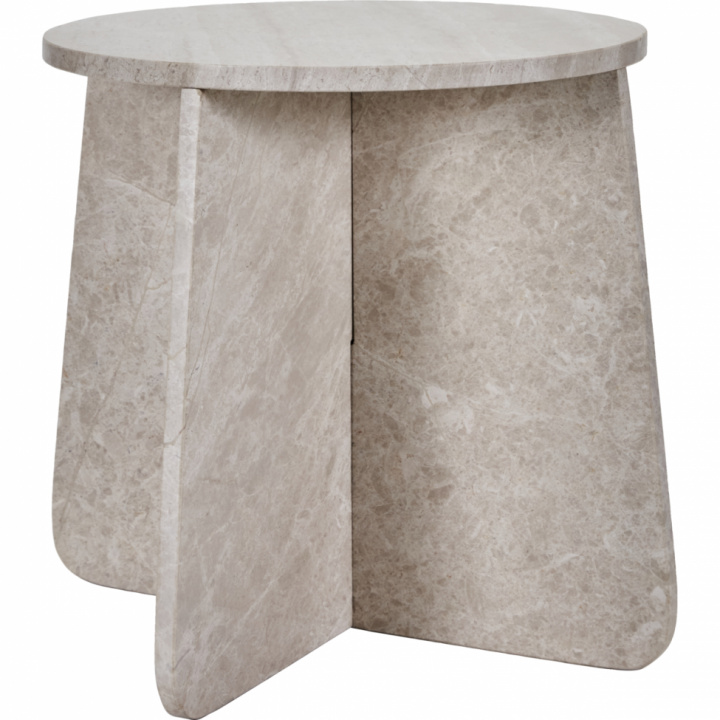 Bijzettafel \'Marb\' 48x40cm - Beige in de groep Meubels / Tafels / Bijzettafels bij Reforma (209480600)