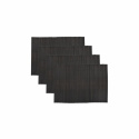 4-pack Tafelonderzetter \'Bamb\' - Zwart/Bruin