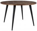 Eettafel \'Mo\' Rond 110cm - Teak/Staal