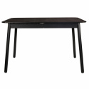 Tafel \'Glimpse\' 120-162x80 cm - Zwart