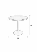 Bistro tafel \'Albert\' - Zwart
