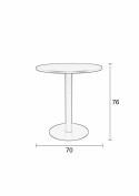 Bistro tafel \'Maze\' Rond 70cm - Groen