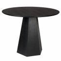 Eettafel \'Pilar\' Rond 100cm - Zwart