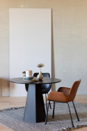Eettafel \'Pilar\' Rond 100cm - Zwart