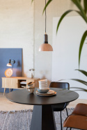 Eettafel \'Pilar\' Rond 100cm - Zwart