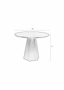 Eettafel \'Pilar\' Rond 100cm - Zwart