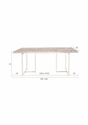 Eettafel \'Class\' 220x90 - Eik