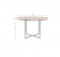Eettafel \'Class\' Rond 120cm - Bruin