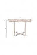 Eettafel \'Class\' 120cm 120 - Eiken
