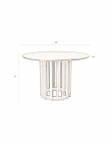 Tafel \'Barlet\' Rond 120cm - Natuur