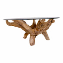 Salontafel \'Amazonas\' - Natuur/Glas