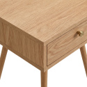 Nachttafel \'Prime\' - Eiken/Messing