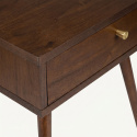 Nachttafel \'Prime\' - Walnoot/Messing