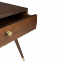 Nachttafel \'Prime\' - Walnoot/Messing