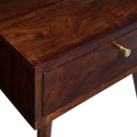Nachttafel \'Prime\' - Walnoot/Messing