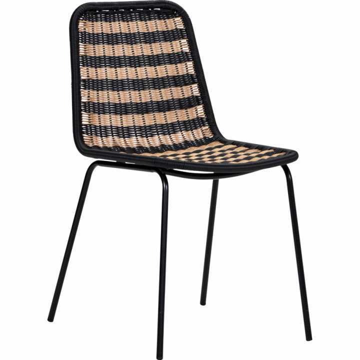 Stoel \'Hapur\' - Natuur/Zwart in de groep Meubels / Tuinmeubelen / Tuin stoelen bij Reforma (210940310)