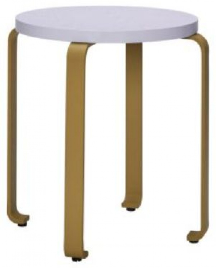 Kruk \'Smile\' - Blauw in de groep Meubels / Zitmeubels / Houten krukken bij Reforma (21608)