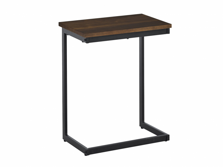 Nachttafel \'Twine\' - Notenhout/Zwart in de groep Meubels / Tafels / Nachtkastjes bij Reforma (21703-walnut)