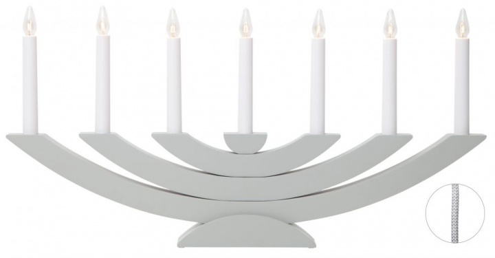 Adventskaarsenhouder \'Navida\' - Grijs in de groep Verlichting / Lampen / Kerstverlichting bij Reforma (219-06)