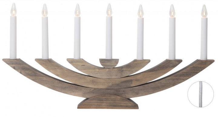 Adventskaarsenhouder \'Navida\' - Natuur in de groep Verlichting / Lampen / Kerstverlichting bij Reforma (219-07)