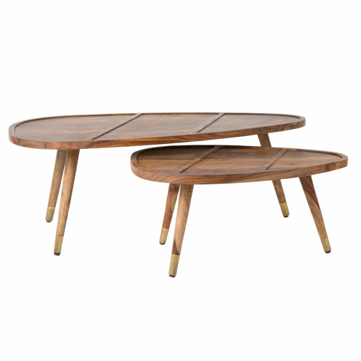 Salontafel \'Sham\' 2set - Natuur in de groep Meubels / Tafels / Salontafels bij Reforma (2200006)
