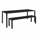 Tuin tafel \'Vondel\' 214x97cm - Zwart